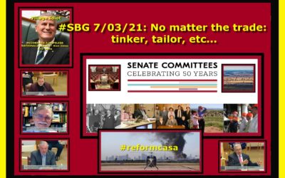 #SBG 7/03/21: No matter the trade: tinker, tailor, etc..