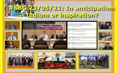 #SBG 23/05/21: In anticipation: tedium or inspiration?