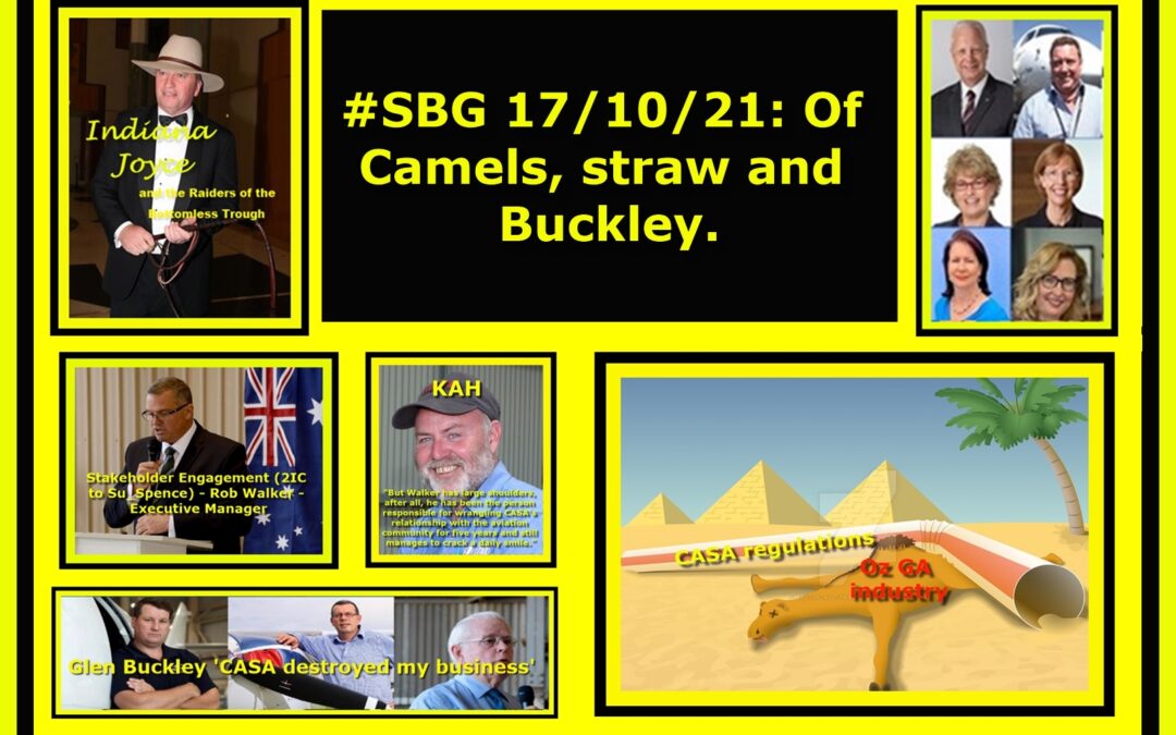 #SBG 17/10/21: Of Camels, straw and Buckley.