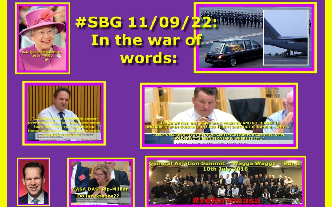 #SBG 11/09/22: In the war of words: