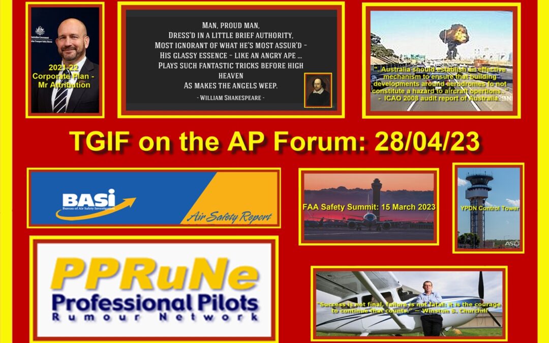 TGIF on the AP Forum: 28/04/23